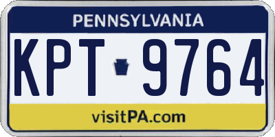 PA license plate KPT9764