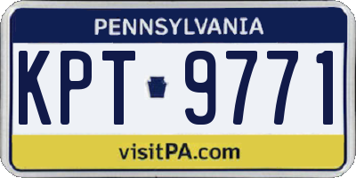 PA license plate KPT9771