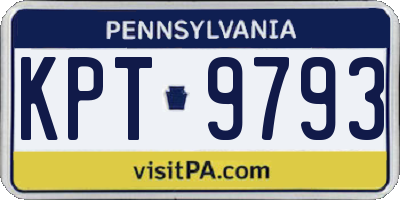 PA license plate KPT9793