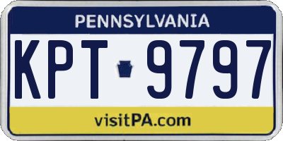 PA license plate KPT9797