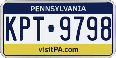 PA license plate KPT9798