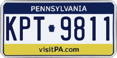PA license plate KPT9811