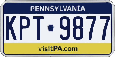 PA license plate KPT9877