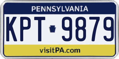 PA license plate KPT9879