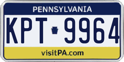 PA license plate KPT9964