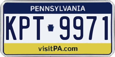 PA license plate KPT9971