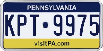 PA license plate KPT9975