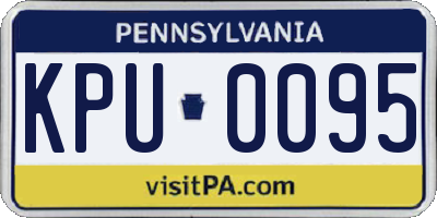 PA license plate KPU0095