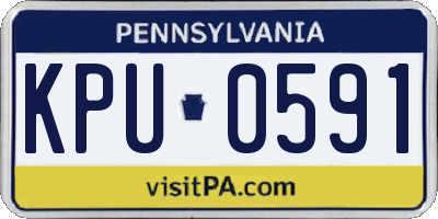 PA license plate KPU0591