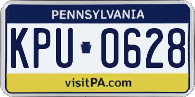 PA license plate KPU0628