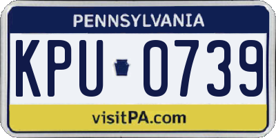 PA license plate KPU0739