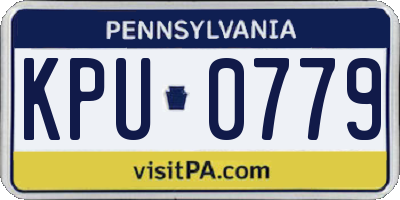 PA license plate KPU0779