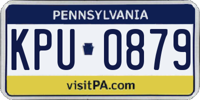 PA license plate KPU0879