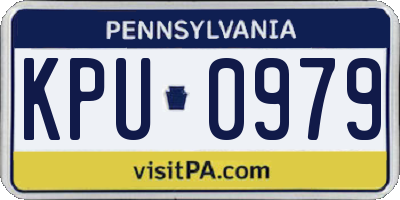 PA license plate KPU0979