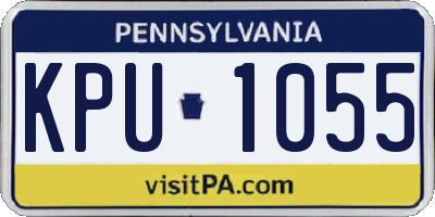 PA license plate KPU1055