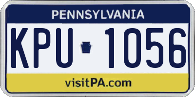 PA license plate KPU1056