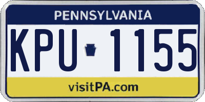 PA license plate KPU1155
