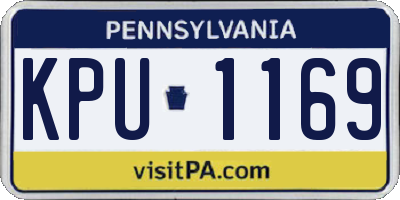 PA license plate KPU1169
