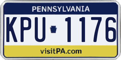 PA license plate KPU1176