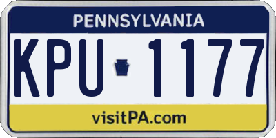 PA license plate KPU1177