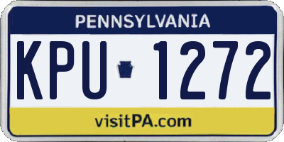 PA license plate KPU1272