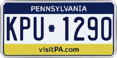 PA license plate KPU1290