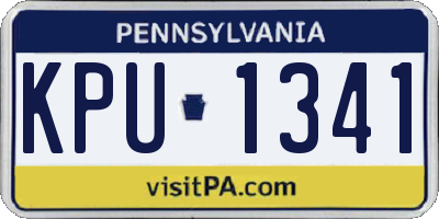 PA license plate KPU1341