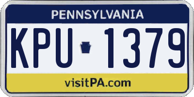 PA license plate KPU1379