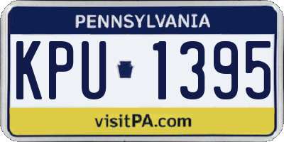 PA license plate KPU1395