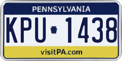 PA license plate KPU1438