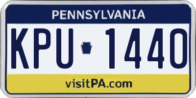 PA license plate KPU1440