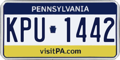 PA license plate KPU1442