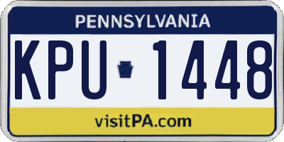 PA license plate KPU1448
