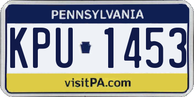 PA license plate KPU1453