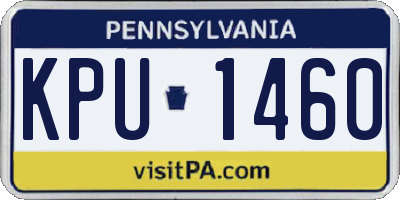 PA license plate KPU1460