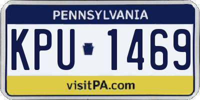 PA license plate KPU1469
