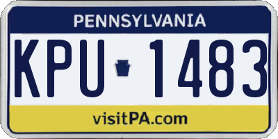 PA license plate KPU1483