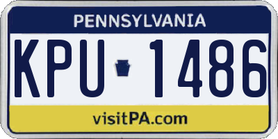PA license plate KPU1486