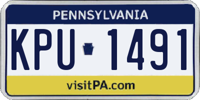 PA license plate KPU1491
