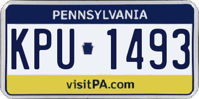 PA license plate KPU1493