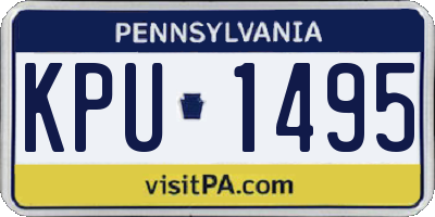 PA license plate KPU1495