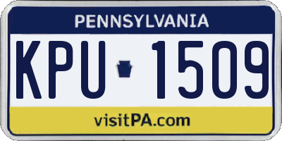 PA license plate KPU1509