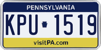 PA license plate KPU1519