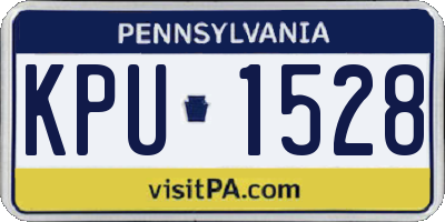 PA license plate KPU1528