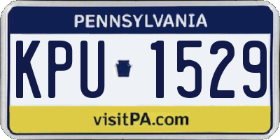 PA license plate KPU1529