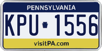 PA license plate KPU1556