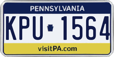 PA license plate KPU1564