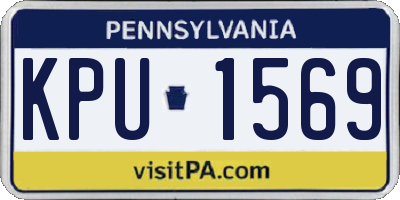 PA license plate KPU1569