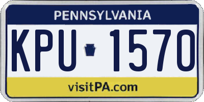 PA license plate KPU1570