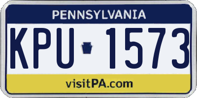 PA license plate KPU1573